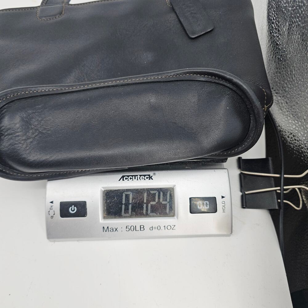 Vintage Coach 9301 Bleecker Small Basket Black Leather Double Handle Bag Purse - Picture 15 of 15